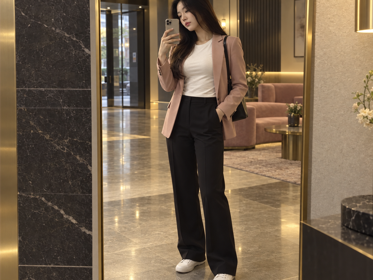 서울 광진구 방문 홈케어 일정을 준비하는 젊은 성인 한국 여성 관리사